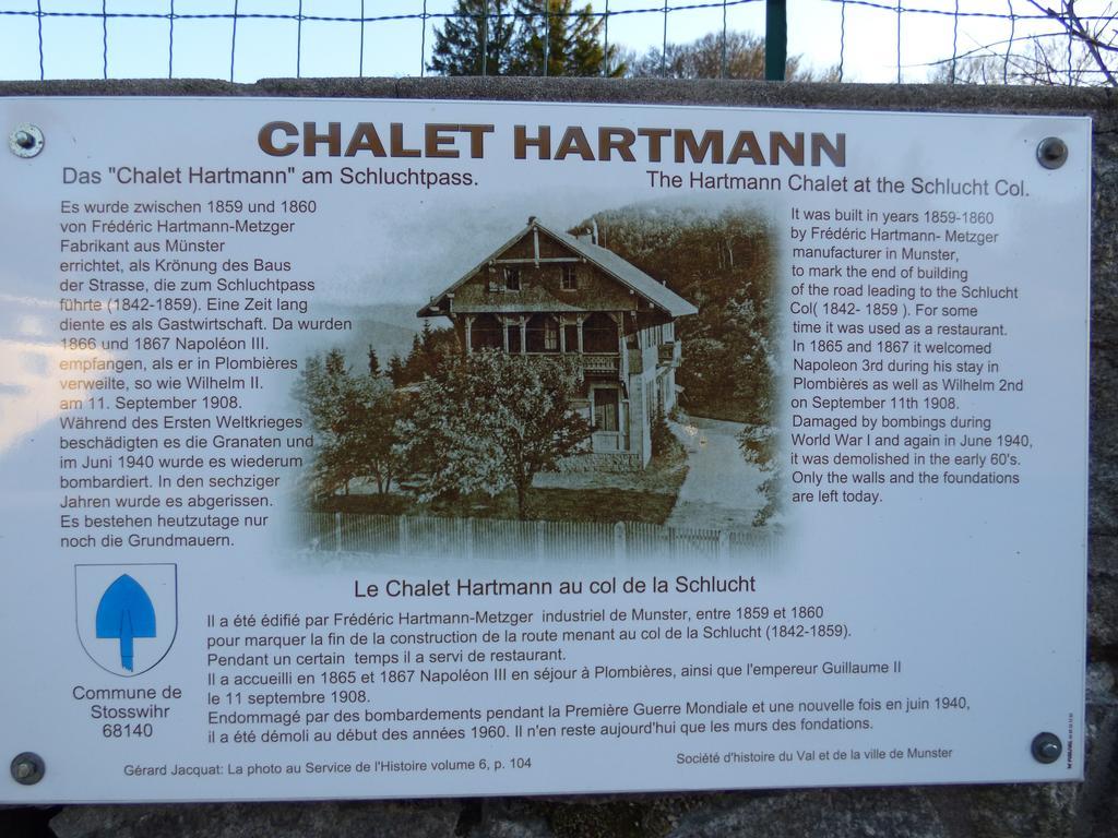 Hôtel Restaurant Du Chalet Stosswihr Exterior foto